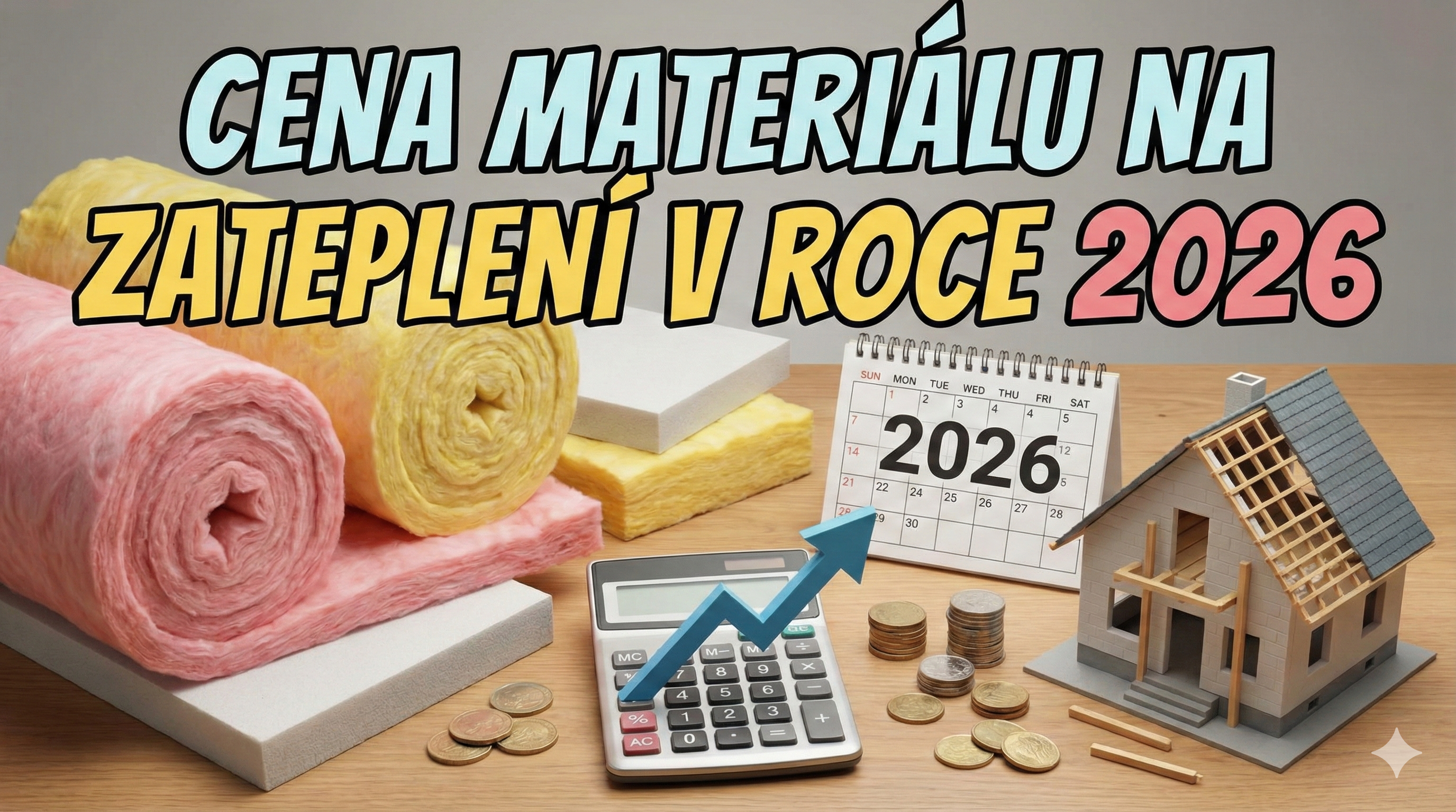 Cena materiálu na zateplení v roce 2026